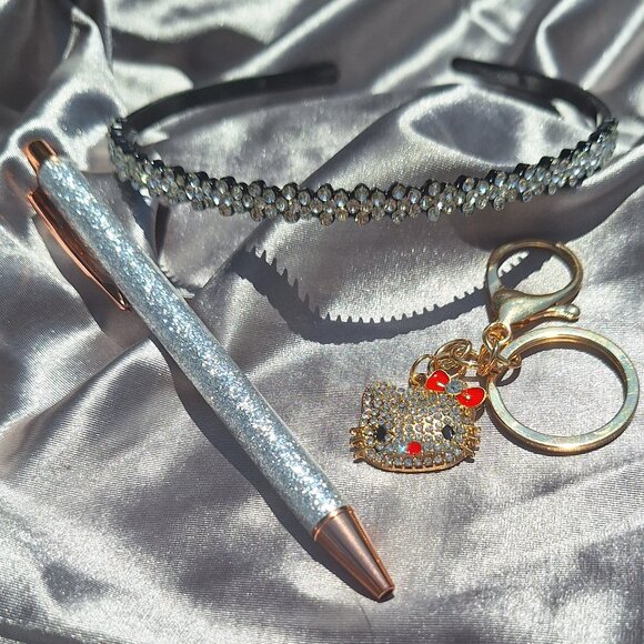 Hello Kitty Accessories - Hello Kitty, Pen and Headband Bling Bundle